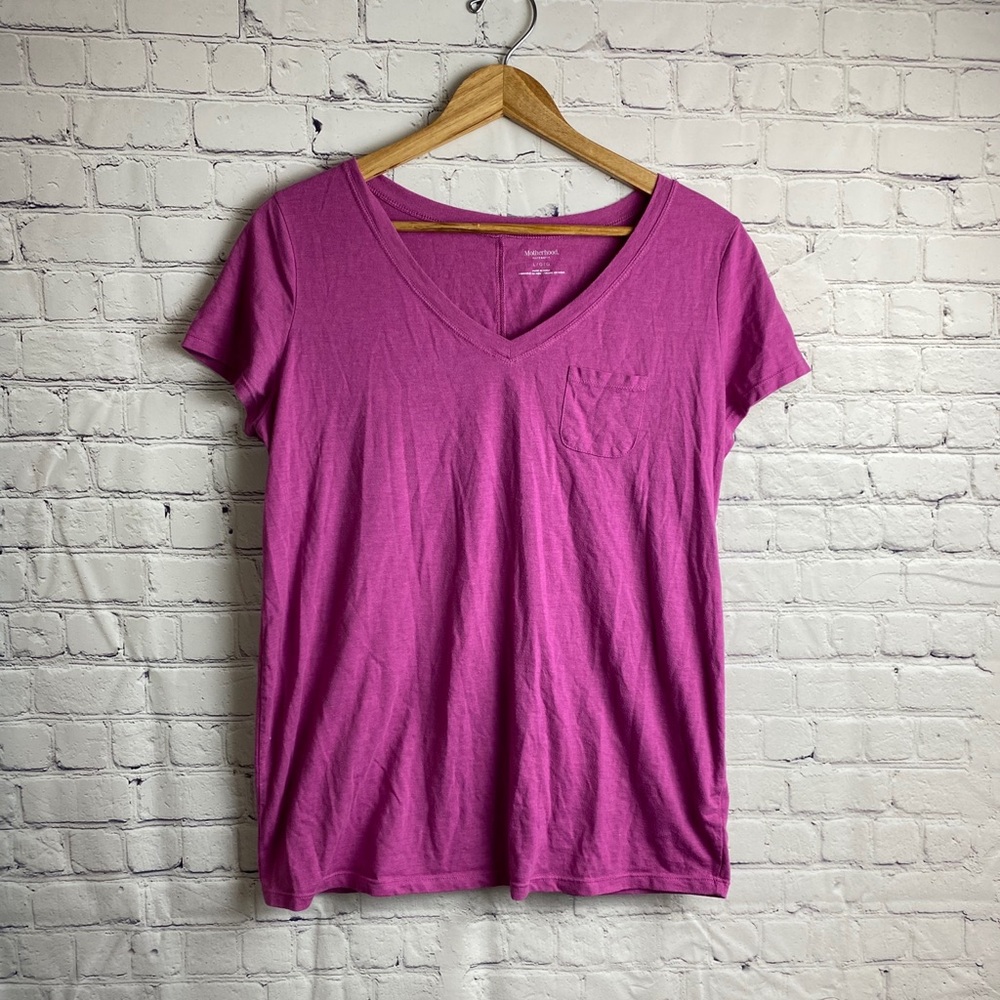 Motherhood maternity purple shirt